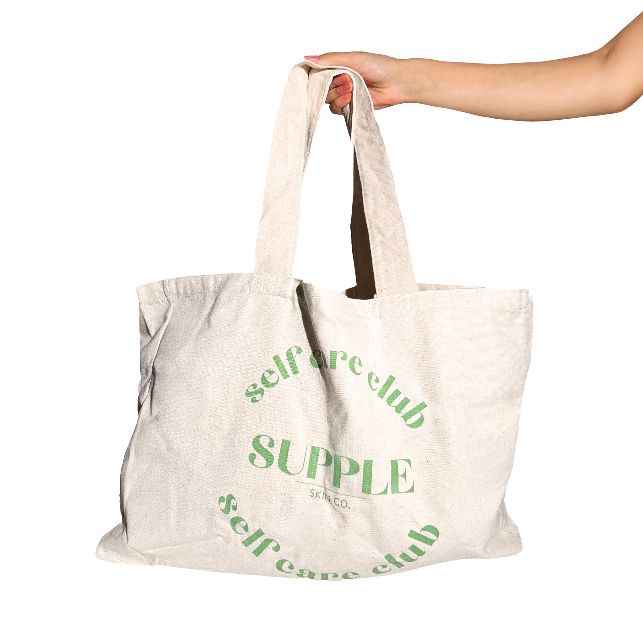 Supple Self Care Club Canvas Oversized Tote