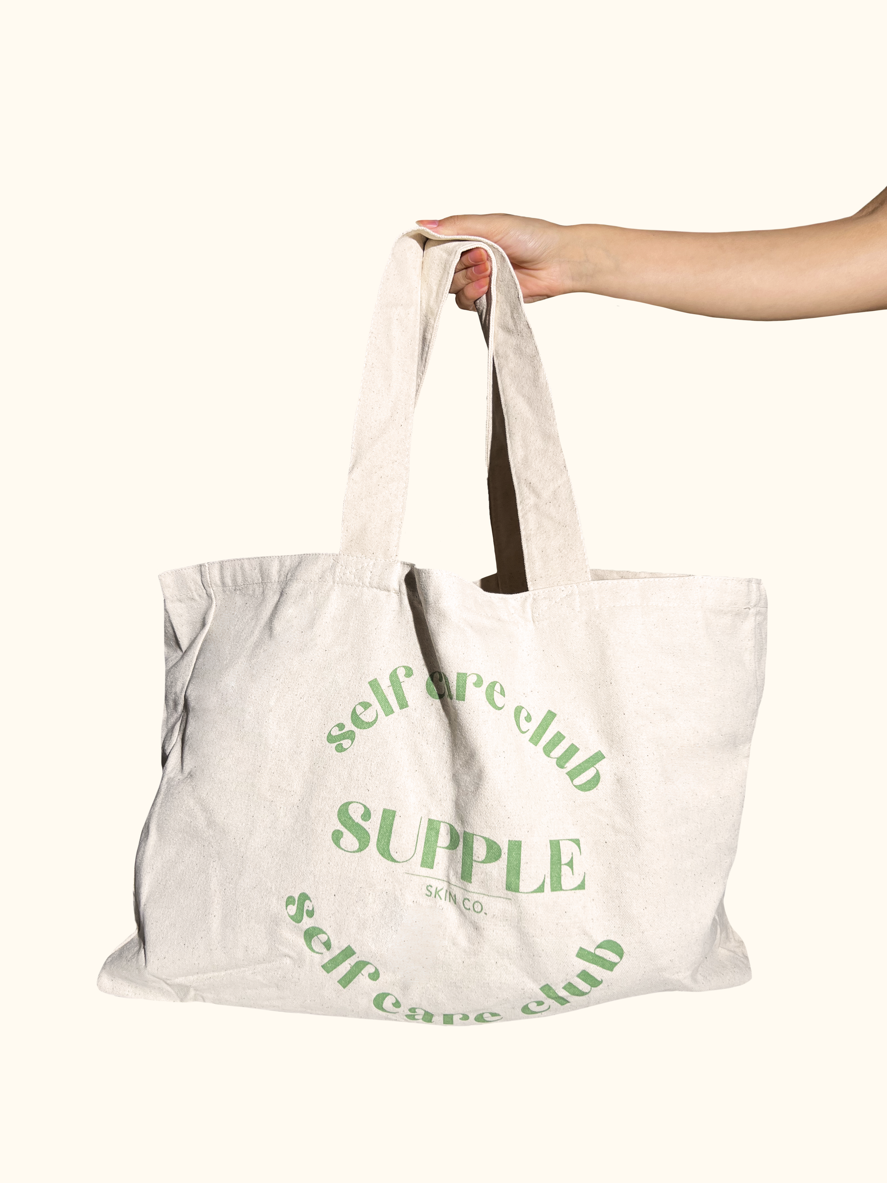 Supple Self Care Club Canvas Oversized Tote