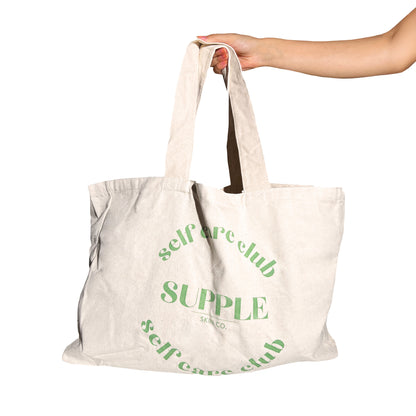 Supple Self Care Club Canvas Oversized Tote