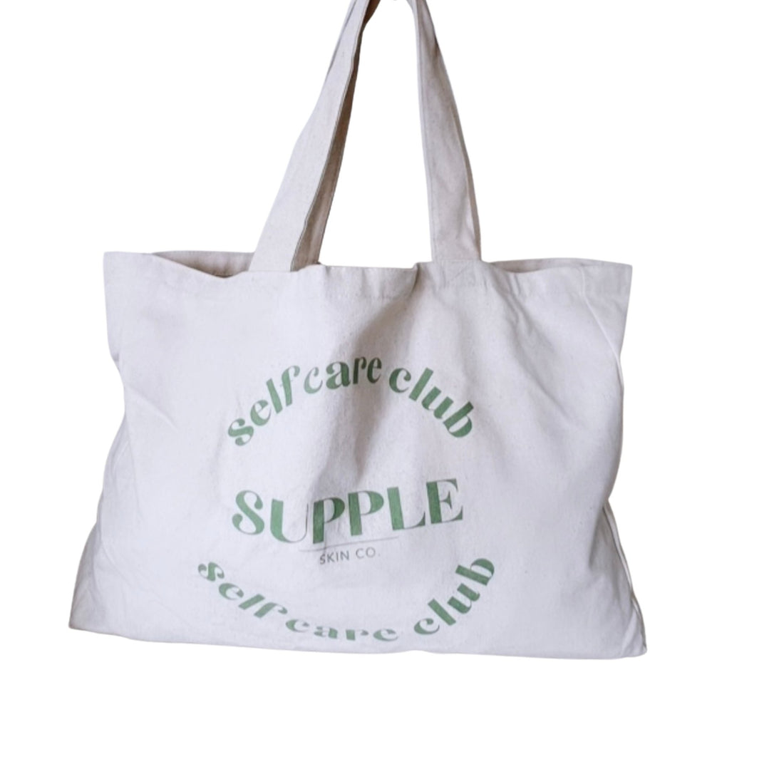 Supple Self Care Club Canvas Oversized Tote - Supple Skin Co